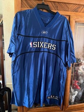 Reebok Royal Blue Sixers NBA Jersey